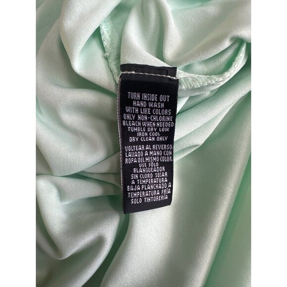 Sharagano Womens Lace Fit & Flare Short Sleeve Dress In Mint Green 14 - Picture 9 of 9